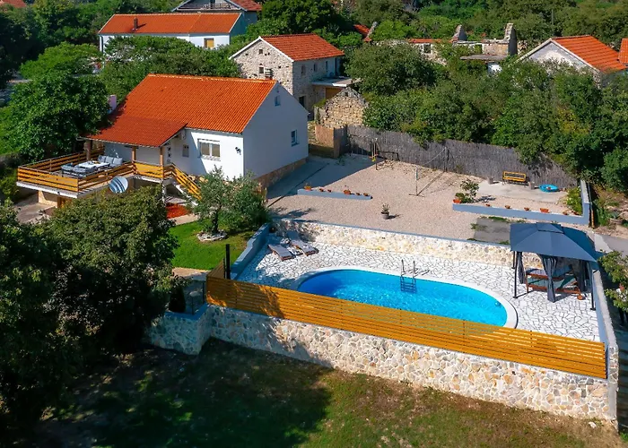Vila Manda Adriatic Heated Pool Skradin